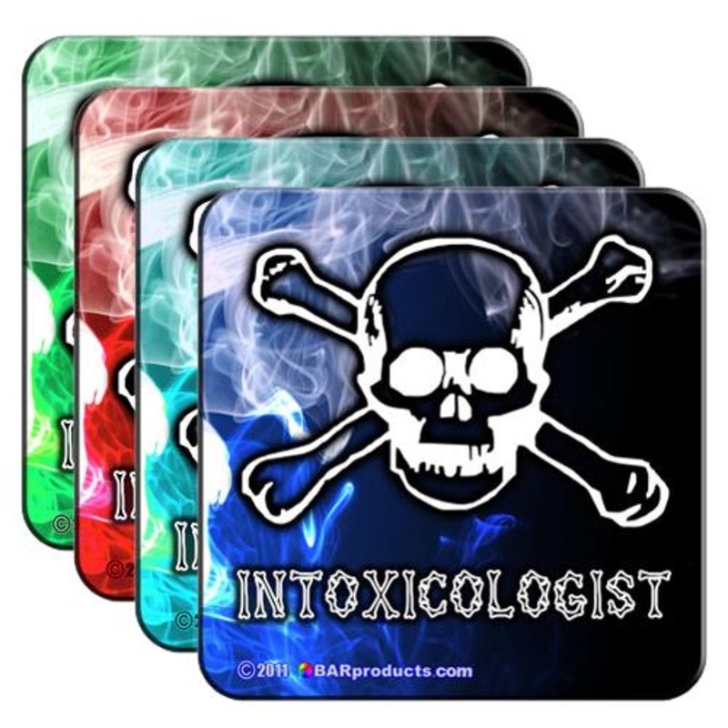 Cork Bottom Coaster – Intoxicologist Series