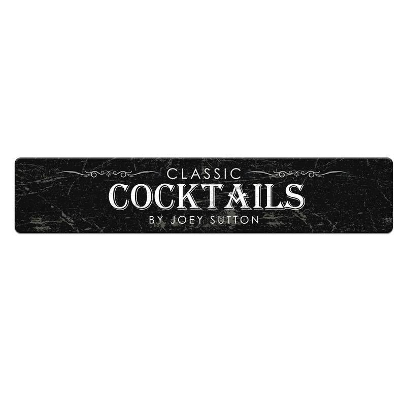 Customizable Printed Bar Mat – Classic Cocktails – 20 x 4