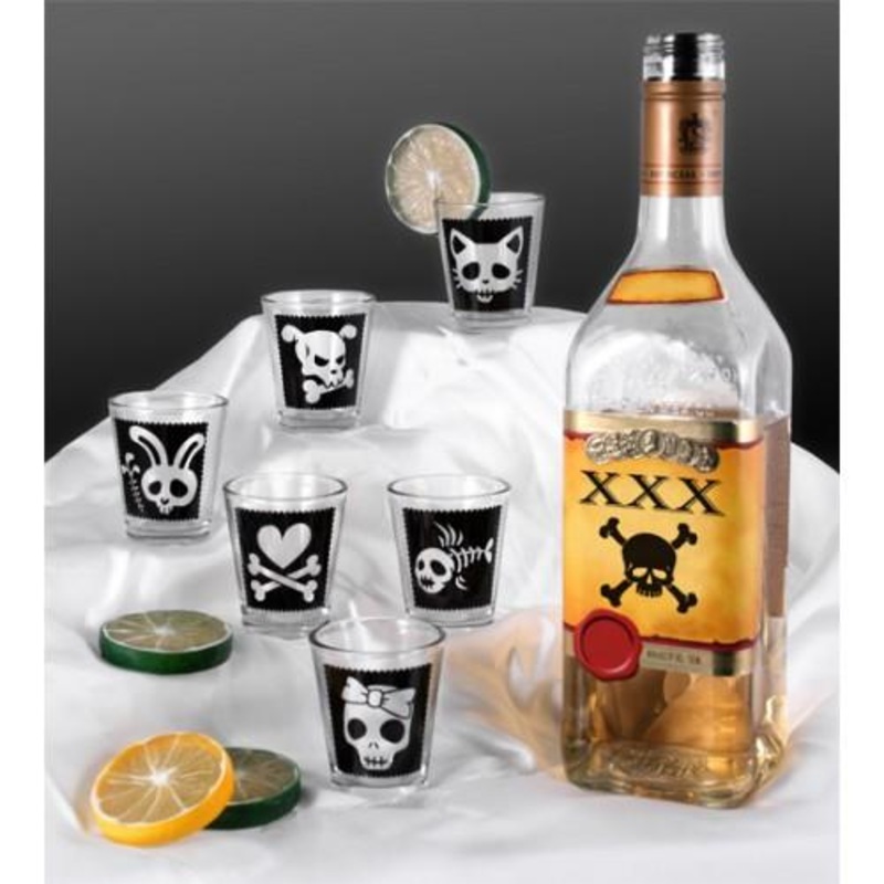 Cutesy Skulls 1.5oz Shot Glasses