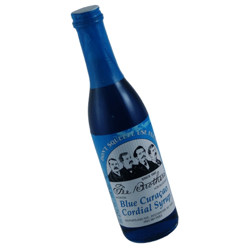 Fee Brothers Blue Curacao Cordial Syrup- 4/5 pt Bottle