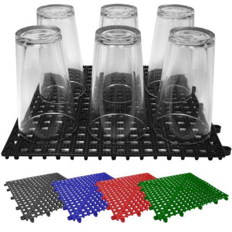 Interlocking Shelf Mats|Black|Red|Blue|Green