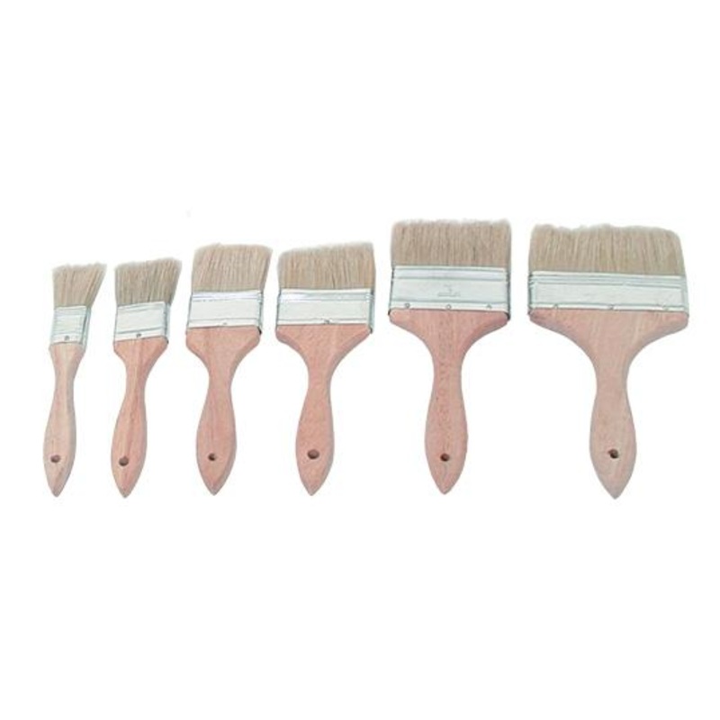 Pastry Brushes – Wooden Handle with Metal Bands