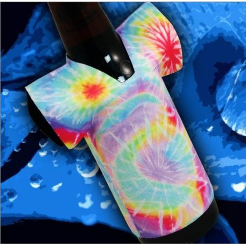 T-Shirt Style Bottle Cooler – Tie Dye