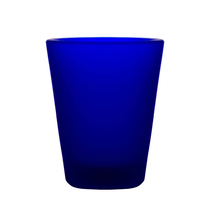 BarConic 1.75oz Dark Blue Frosted Shot Glass
