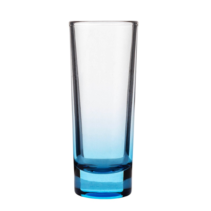 BarConic 2oz Tall Blue Shooter Glass