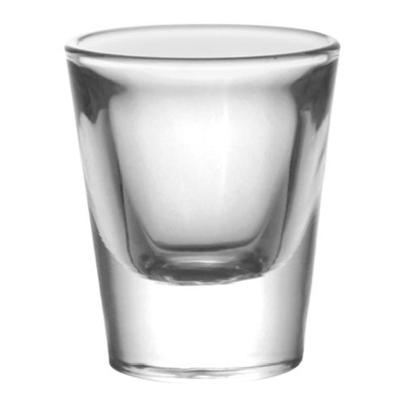 BarConic Shot Glass – 1oz Thick Base Clear