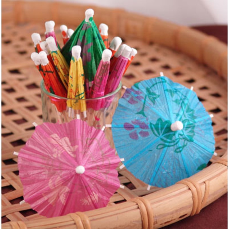 Cocktail Picks – Parasol (Umbrella) – Box of 144