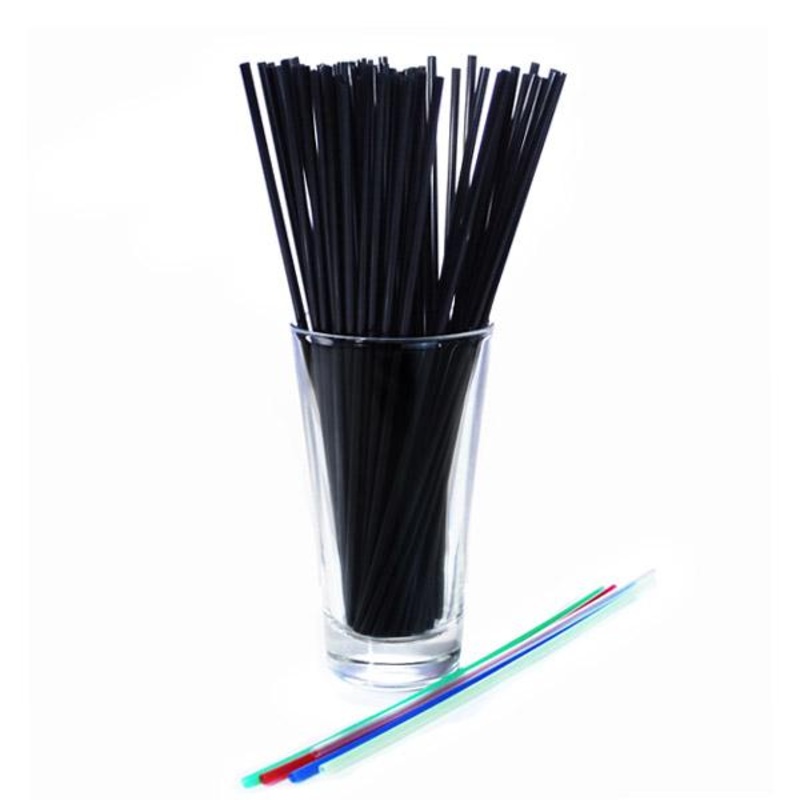 Collins Straws (Bag of 500)|Black|Clear|Green|Assorted