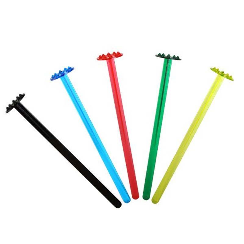 Muddler Stirrers (Bag of 50)|Assorted Neon|Black