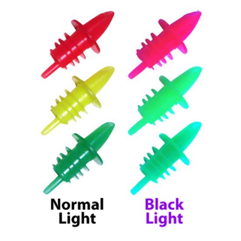Plastic NEON Liquor Pourers – Color Options (12 Packs)