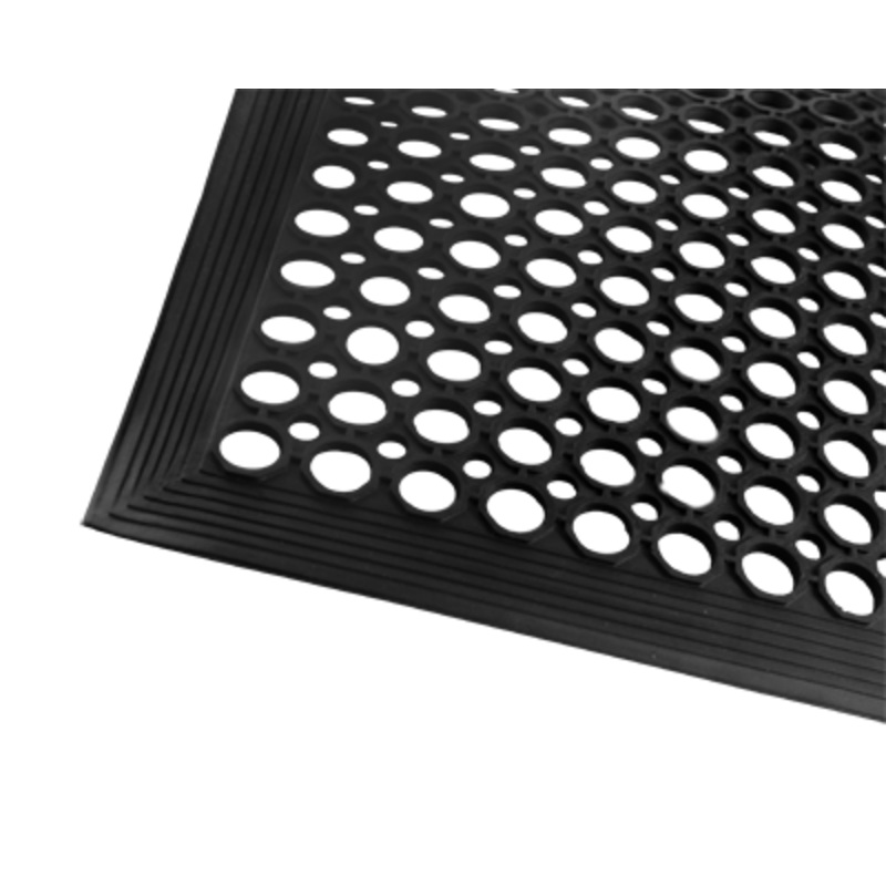 Rubber Floor Mats-Black, Anti-fatigue