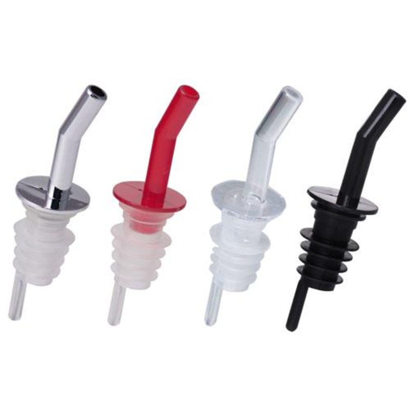 Whiskey Non-Collared Liquor Pourers – Packs of 12 – Color Options