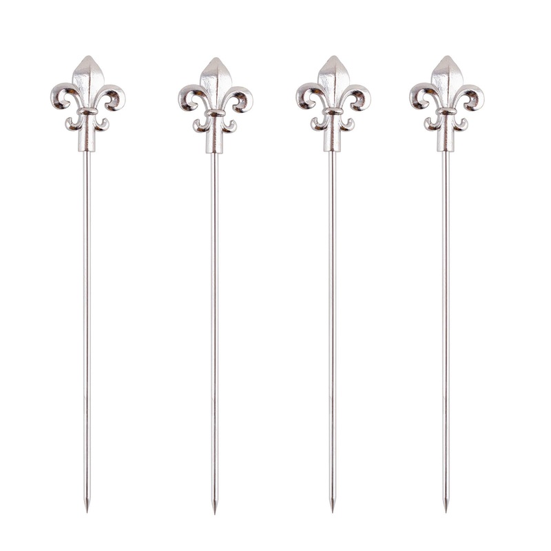 BarConic Cocktail Pick – Fleur De Lis – Set of 4