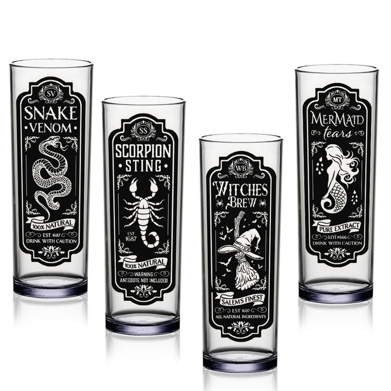 Halloween Themed Apothecary Glasses – 9.5 Ounce BarConic Highball