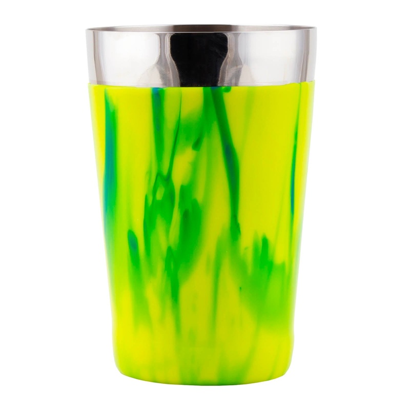 Weighted Vinyl Shaker – 18 ounce – Yellow Blue