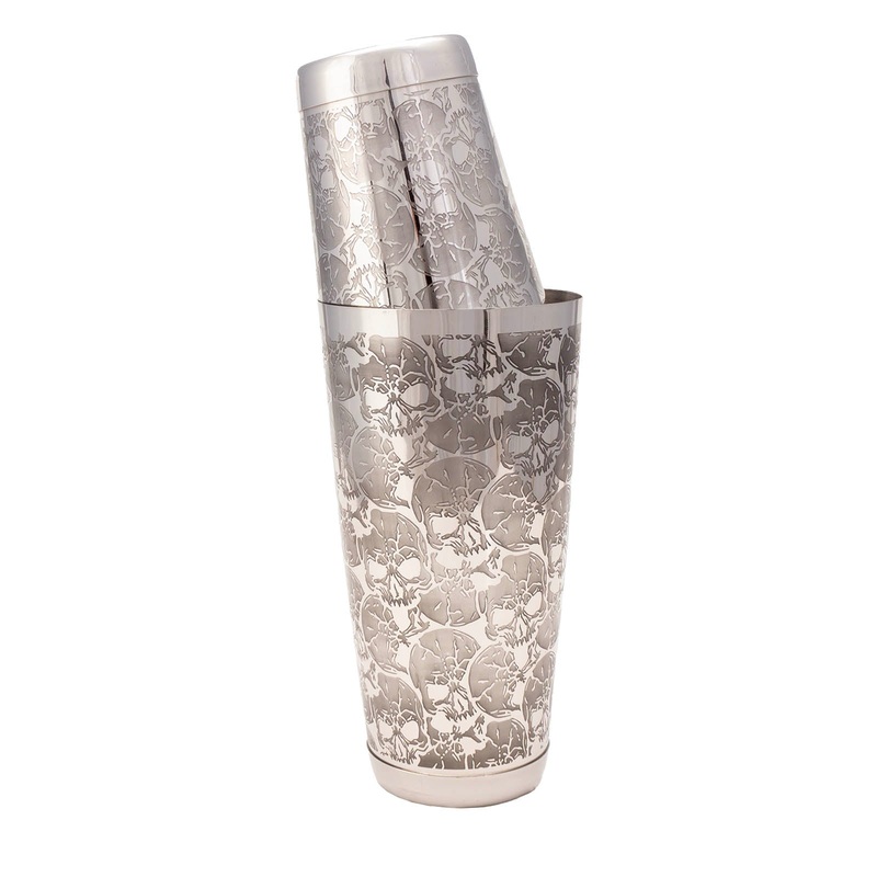 BarConic Skull Etched Design – Shaker Set – 18oz & 30oz